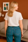 Fil Baskılı Relaxed Fit Tişört– HUBERY