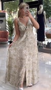 Ayris Elbise Önden Yırtmaçlı Maxi Boy Elbise