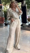 Desenli Gömlek Takım - Oversize Kalıp