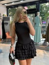 Fırfırlı mini elbise