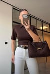Polo Yaka Vatkalı Basic T-Shirt