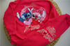 Stitch Baskılı Üç İplik Şardonsuz Kız Çocuk Takım