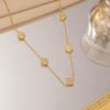Patela Gold Zincir Gold Yonca Kolye