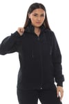 Battal Kadın Mürdüm Fermuarlı 3 İplik Şardonlu Kapüşonlu Takım