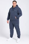 Erkek 3 İplik Şardonlu Kapüşonlu Süper Battal Eşofman Takımı 6XL–9XL