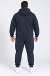 Erkek 3 İplik Şardonlu Kapüşonlu Süper Battal Eşofman Takımı 6XL–9XL