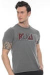 Erkek Füme Realıty Baskılı T-shirt