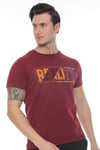 Erkek Füme Realıty Baskılı T-shirt