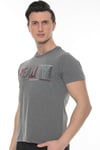 Erkek Füme Realıty Baskılı T-shirt