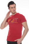 Erkek Füme Realıty Baskılı T-shirt
