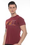 Erkek Füme Realıty Baskılı T-shirt