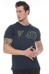 Erkek Füme Realıty Baskılı T-shirt