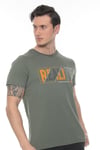 Erkek Füme Realıty Baskılı T-shirt