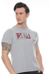 Erkek Füme Realıty Baskılı T-shirt