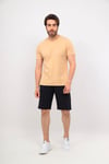 Erkek Gri V Yaka T-shirt