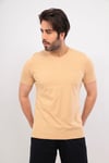 Erkek Gri V Yaka T-shirt