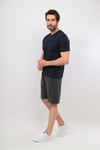 Erkek Gri V Yaka T-shirt
