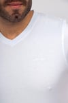 Erkek Gri V Yaka T-shirt