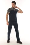 Erkek GriMelanj Polo Yaka T-shirt Takım