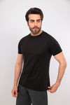 Erkek Haki Bisiklet Yaka T-shirt