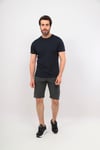 Erkek Haki Siyah Bisiklet Yaka Tshirt Şort Cep Fermuarlı Alt Üst Takım