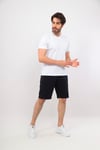 Erkek Haki Siyah V Yaka Tshirt Şort Cep Fermuarlı Alt Üst Takım