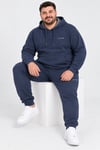 Erkek Kapüşonlu 3 İplik Şardonlu Battal Boy Eşofman Takımı