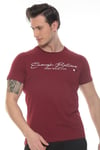 Erkek Lacivert Enough Believe Yazılı T-shirt