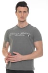 Erkek Lacivert Enough Believe Yazılı T-shirt