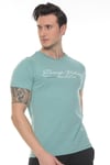 Erkek Lacivert Enough Believe Yazılı T-shirt