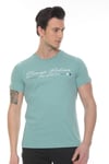 Erkek Lacivert Enough Believe Yazılı T-shirt