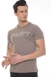 Erkek Lacivert Enough Believe Yazılı T-shirt