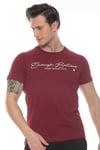Erkek Lacivert Enough Believe Yazılı T-shirt