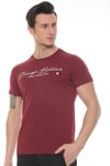 Erkek Lacivert Enough Believe Yazılı T-shirt