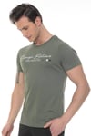 Erkek Lacivert Enough Believe Yazılı T-shirt