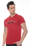 Erkek Lacivert Stay Strong Baskılı  T-shirt