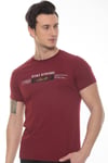 Erkek Lacivert Stay Strong Baskılı  T-shirt