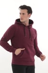 Erkek Royal Hardal 3 İplik Kapüşonlu Sweat Üst