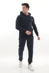 Erkek Royal Hardal 3 İplik Kapüşonlu Sweat Üst