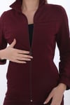 Kadın Kapüşonsuz Fermuarlı 2 İplik Takım