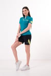 Kadın Polo Yaka T-Shirt Şort Takımı Yazlık Spor Kombin