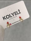 Kolyeli kalp küpe