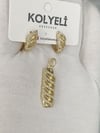 Kolyeli muse kolye ucu küpe set