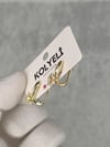 Kolyeli new17 küpe (14 ayar altın rengi)