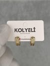 Kolyeli new20 küpe (14 ayar altın rengi)
