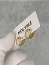 Kolyeli new29 küpe (14 ayar altın rengi)