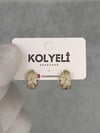 Kolyeli new29 küpe (14 ayar altın rengi)