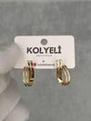 Kolyeli new4 küpe (14 ayar altın rengi)