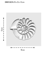 Spiral Deniz Kabuğu Tasarımlı Takı Düzenleyici