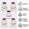 Ekstra Islak Mop Dar Ekru 30x70 -375 Gr 5'li